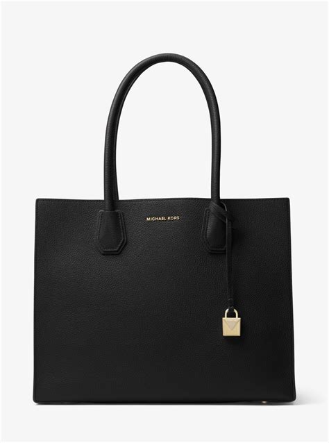 michael kors pebbled leather tote|Michael Kors mercer leather bag.